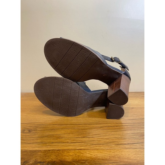 Women’s BC Peep Toe Block Heel Pump US 7.5, Black - Picture 10 of 10